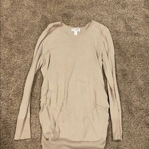 Tan maternity sweater